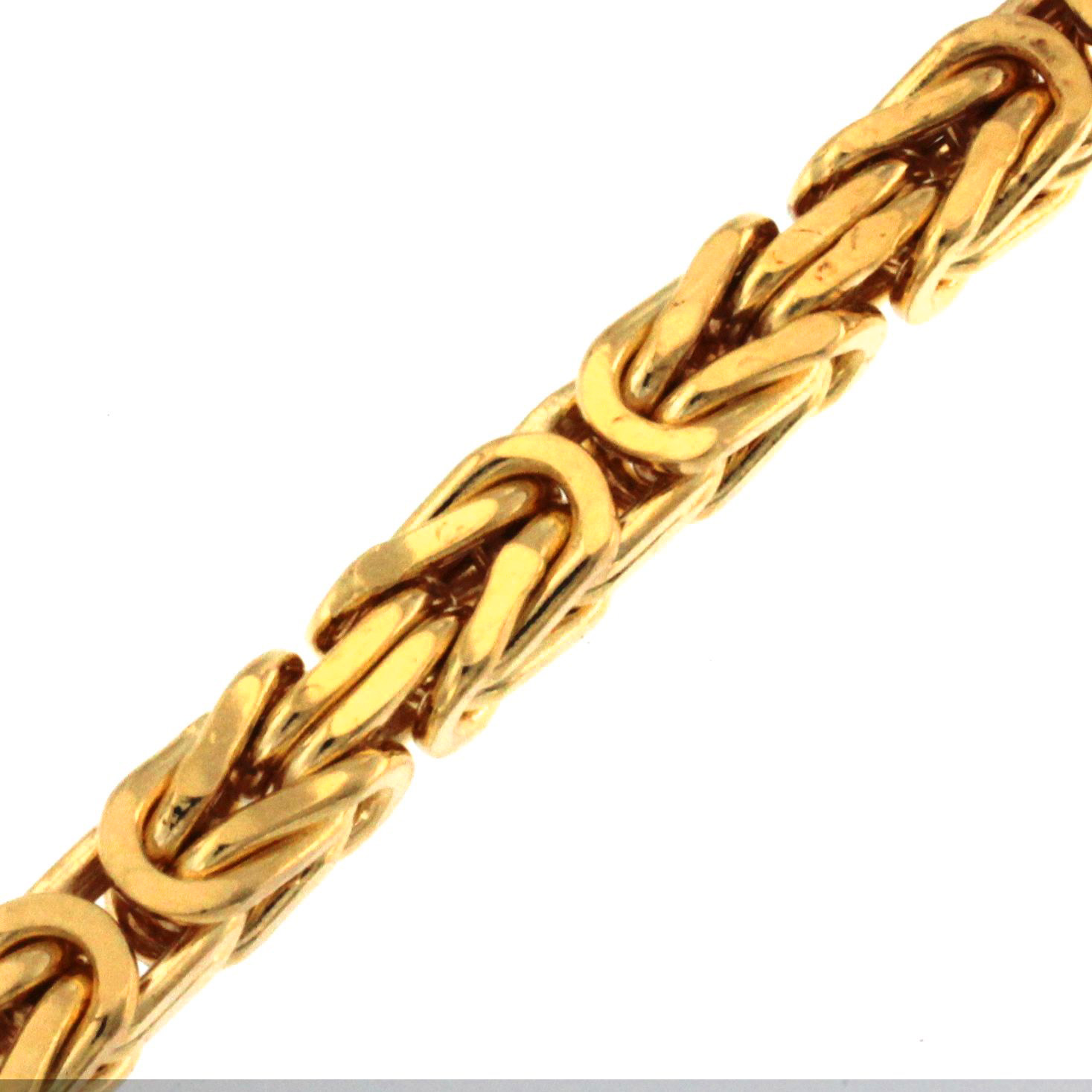 Bracelet King's Byzantine Chain Gold Plated